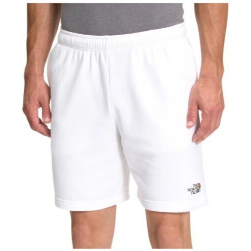 The North Face Men's Never Stop Pride White Fleece Shorts Sizes S - XL